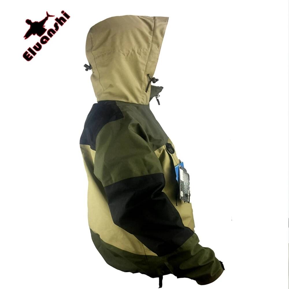 Fishing Hoodie - ชุดตกปลาแบบกันน้ำ ระบายอากาศได้ดี ยี่ห้อ ELUANSHI เสื้อแจ็คเก็ตสำหรับตกปลาแบบลุยน้ำ ชุดสำหรับลุยน้ำ