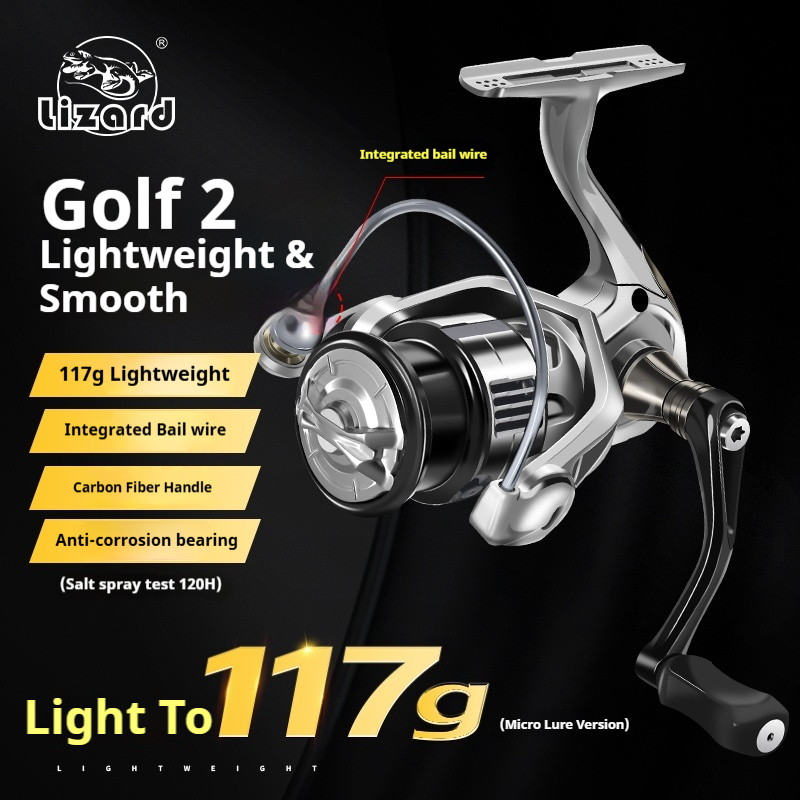 Abu Garcia Reel Max - รอกตกปลา Lizard Golf 2 แบบโลหะ สำหรับตกปลาทะเล