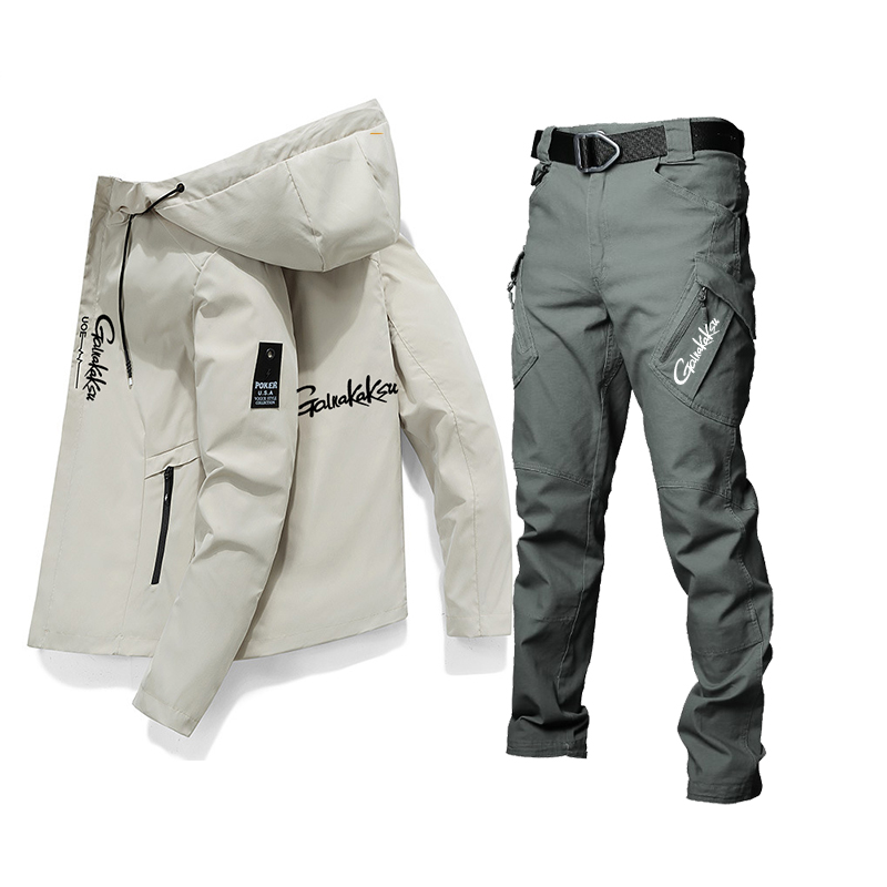 ชุดตกปลากางเกงเสื้อลำลองป้องกั - Fishing Jacket Waterproof บทวิจารณ์และราคา