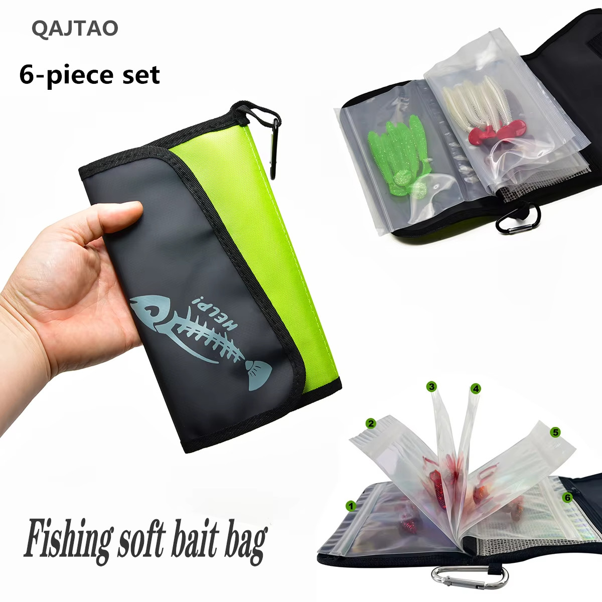 กระเป๋าใส่เหยื่อปลอม QAJTAO Lu - Fishing Bag Waterproof บทวิจารณ์และราคา