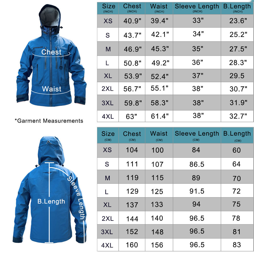 กันน้ำฝนตกปลาชุดฉนวนเอว Wader  - Fishing Jacket Waterproof บทวิจารณ์และราคา